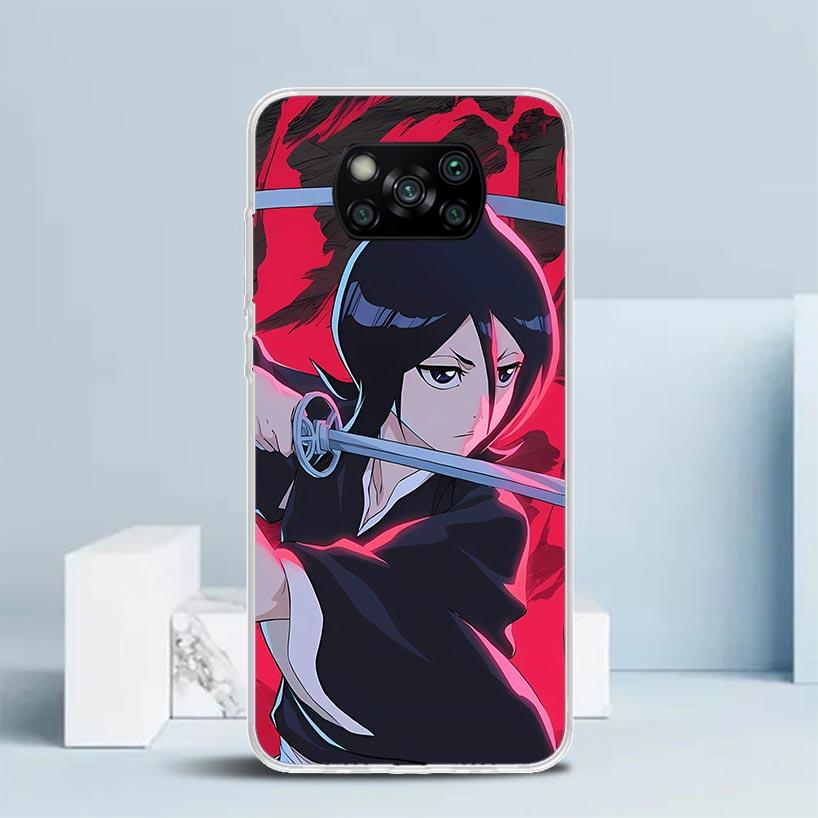 Bleach Kuchiki Rukia Soft Cover for Xiaomi Poco F7 Ultra X7 X6 X5 Pro M7 Phone Case Redmi 15 15C 13 13C 12 12C 10 10C Print Shel