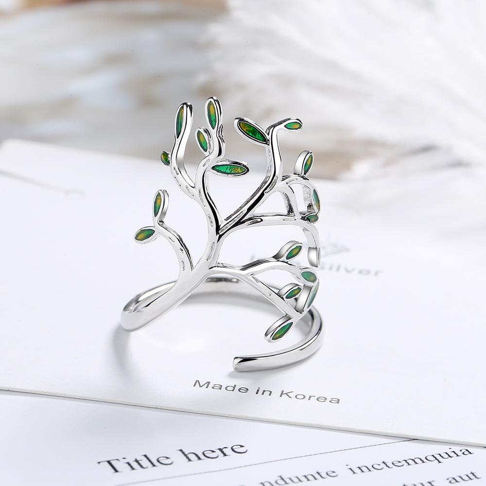 New  925 Sterling Silver Ring open Adjustable Fashion Exquisite Student Girlfriend Women Jewelry Accessories Wedding Party