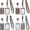 Retractable Lanyard Badge Holder Card Holder with Lanyards Retractable Keychain Badge Holder for Office School Hospital