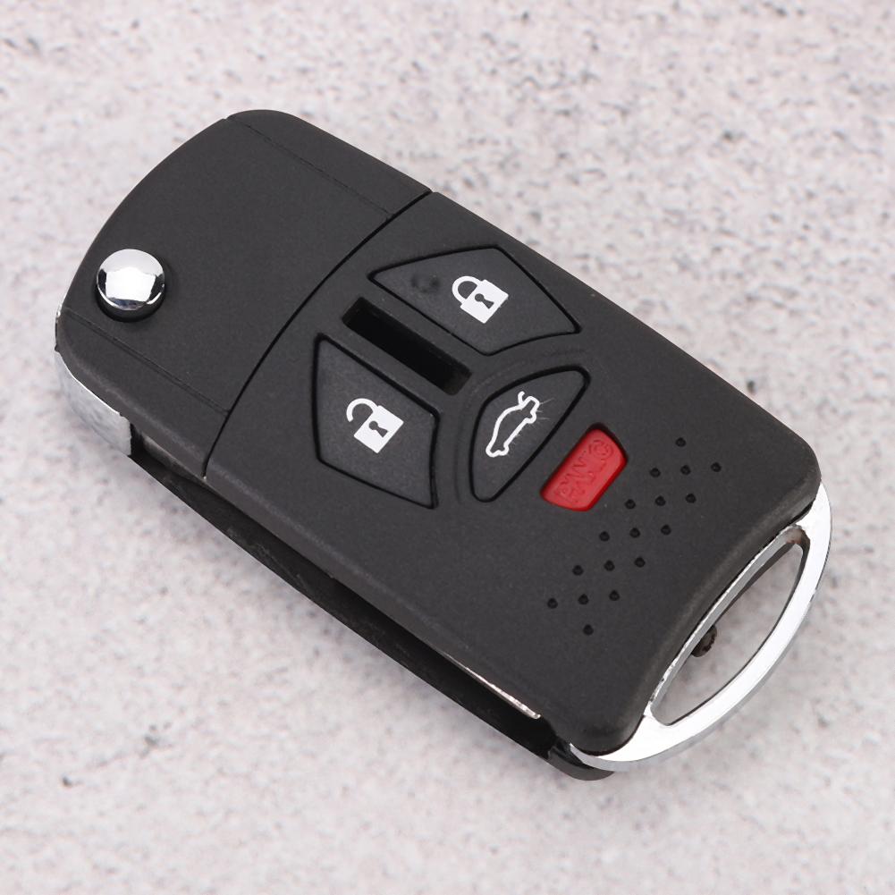 3+1 Button Folding Remote Flip Shell Key Fob Case Cover Fit for Mitsubishi 20072010 Eclipse