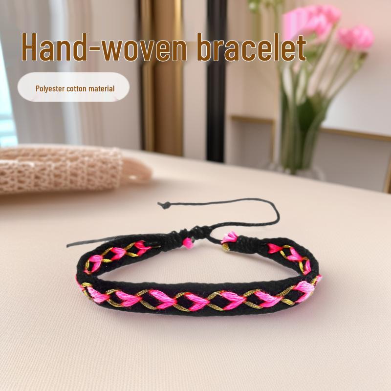 Colorful Handmade Unisex Woven Bracelet - Stylish Couple Design