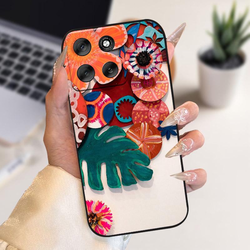 For Motorola Moto G56 5G MotoG66j MotoG66y Case Animals Painted Silicon Soft TPU Bumper For MOTO G66j G66y MotoG56 Protect Cover