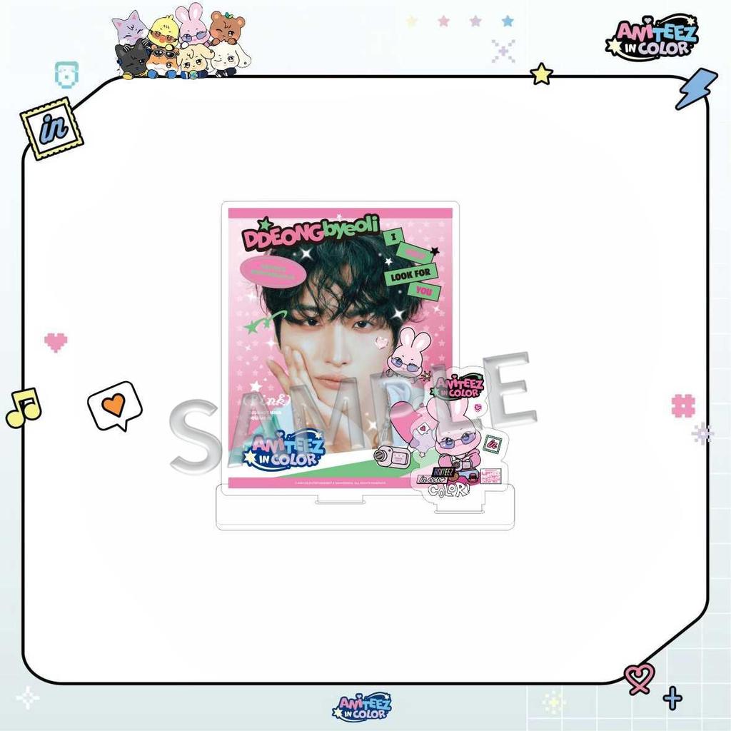 ATEEZ Double-Sided Acrylic Standee: Star-Themed Desktop Ornament Concert Merchandise