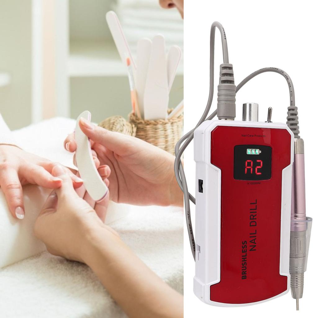 25000RPM Nail Grinding Polishing Machine Electric Nail Drill Tool Manicure Tools 100‑240V