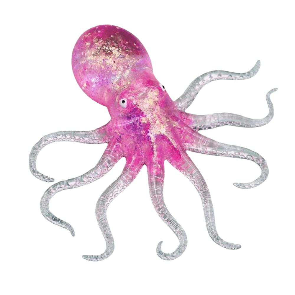 Vibrant Colors Octopus Squeeze Toy Slow Rebound Octopus Squishy Toy  Anxiety Relief