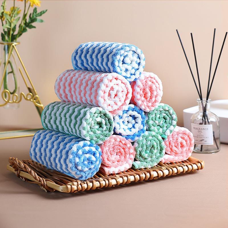 Ultra Soft Ultra-fine Fiber Dishcloth High Water Absorption and Machine Washable Towels Multi-purpose Kitchen Cleaning Products