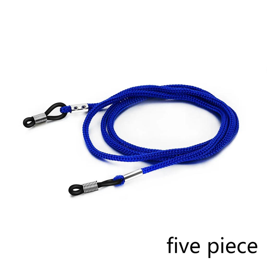 5 Stück Verstellbarer Brillenbandhalter Anti-Rutsch Brillenkordel Seil Sport Sonnenbrillen Kette Lanyard Brillenhalter Damen Herren