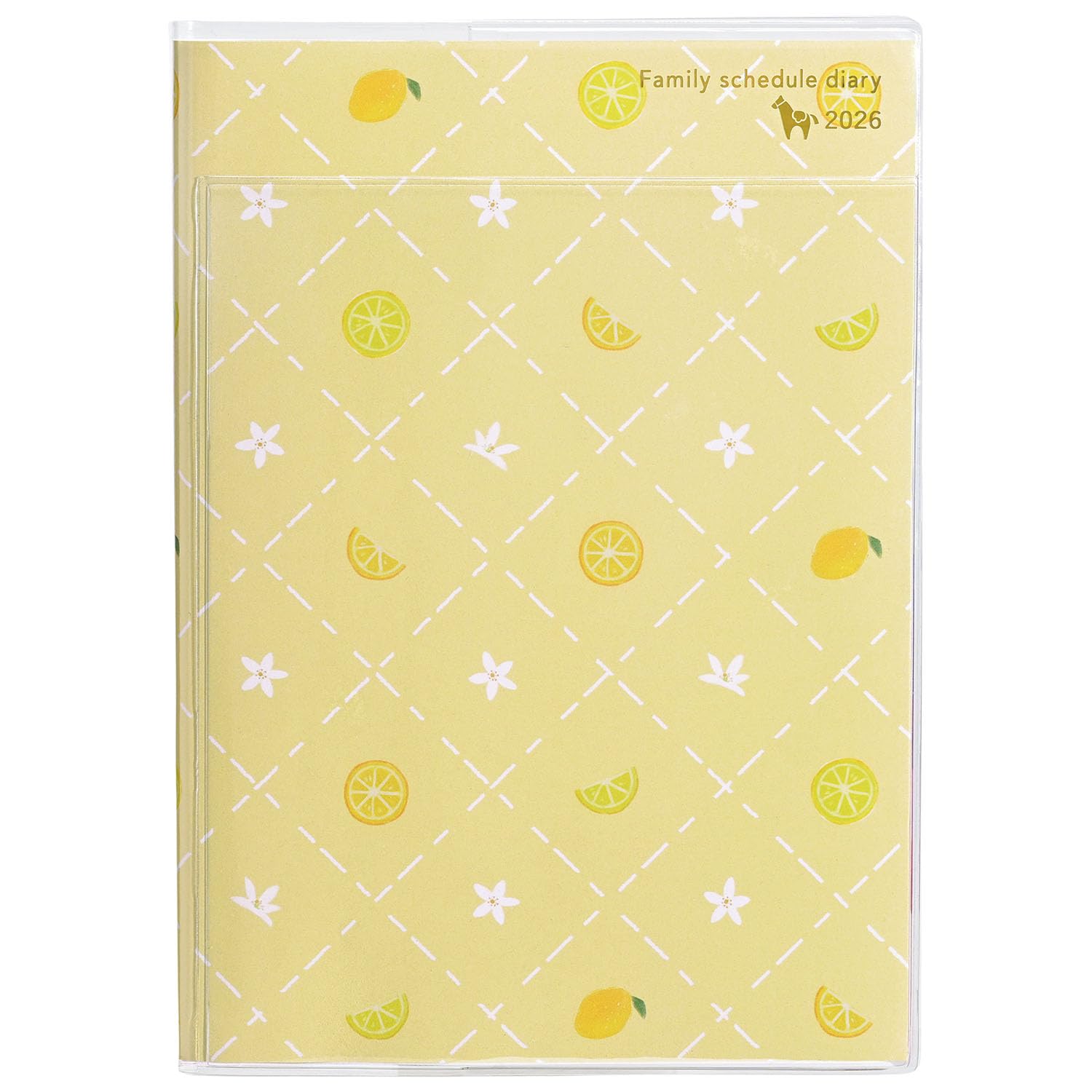 

Kutsuwa Family Planner, 2026, B6 Size, Weekly, Sunday Start, Citrus Yellow, 135SHB, December 2025 Start