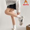 New velvet warm moral training shoes autumn and winter students thick-soled high-value two-cotton board shoes