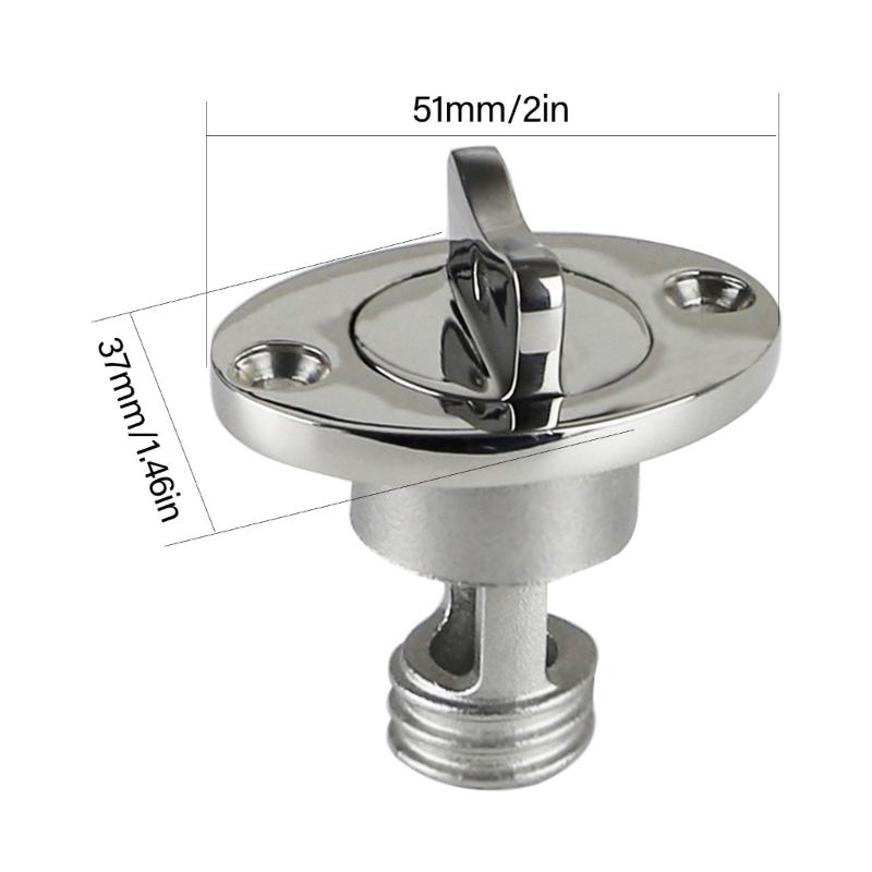 Twistable Transom Drain Plug Corrosion Resistant Water Plug Drain Plug Long Service Solution Essential Hardware for Boat