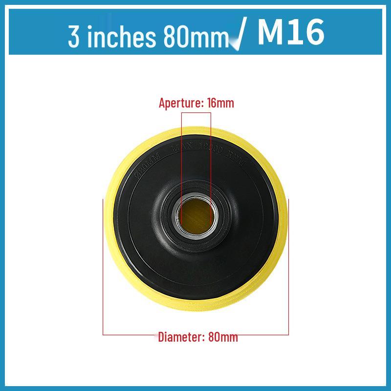 Self-Adhesive Polishing and Backing Pads for Angle Grinder: Wet, Dry, and Stone Options with Connector and Rubber Soft Backing Pad