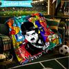 1PC Custom Name Blanket Silent Laughter Charlie Flannel blankets Patterns Throw Blanket All-Season Soft Gift for Couch, Bed, Camping, Birthday gifts