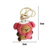 Hand Woven Cross Dressing Capybara Doll Yarn Crochet Capibala Keychain Mini Bag Car Keychain Handmade Pendant Ornament
