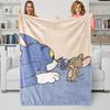 Coperta Classica Tom & Jerry Cartone Animato Tom e Jerry Stampata Flanella Plaid per Casa Tempo Libero Campeggio Viaggio Regalo di Festa per Bambini