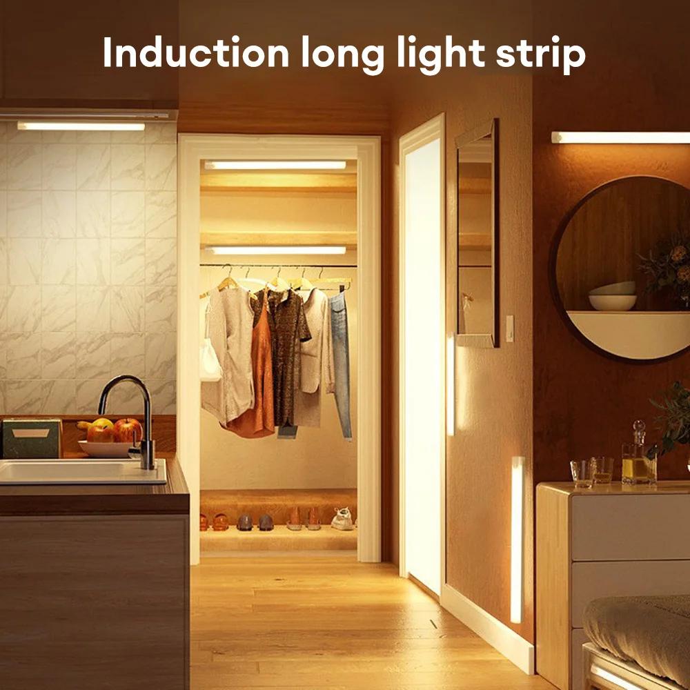 Runtowo LED Motion Sensor Light Wireless, Rechargeable Light for Bedroom, Kitchen, Wardrobe, Staircase Wall Mount Sensor Lamp