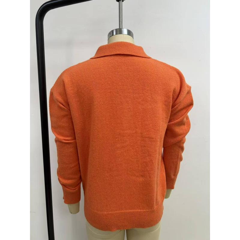 Damen S Gestrickter Knopf-Cardigan Pullover Mantel Einfarbige Langarm Freizeit