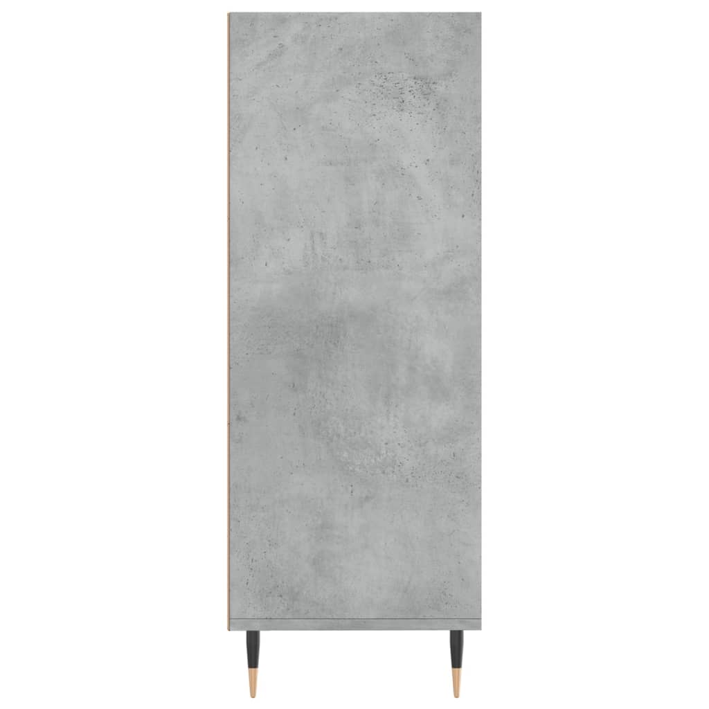 Bookshelf Concrete Grey 69.5 x 32.5 x 90 cm Wood Based Material