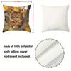 Cute Cat Pillows With Nature Scenes For Home Decor Polyester pillowcase, sofa decorative cushion cov Headboard Pillow