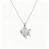 Fashion Goldfish Pendant Titanium Steel Necklace Women Delicate Zircon Clavicle Chain