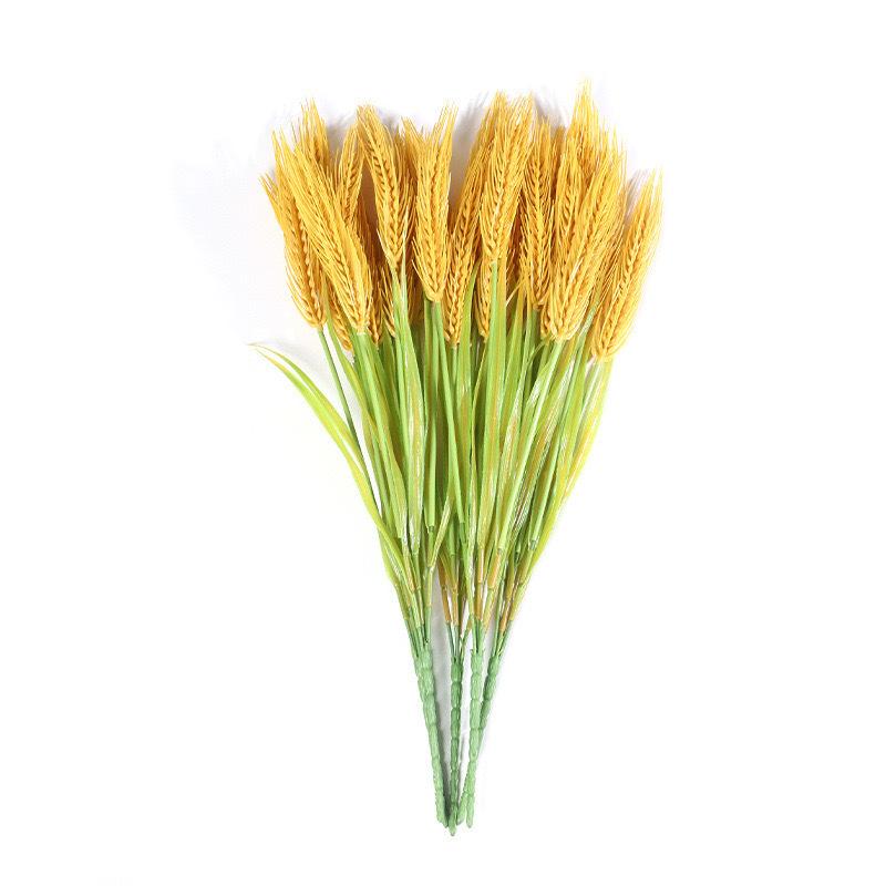 10pcs Artificial Plants: 5 Barley Ears, Rice Paddies, Pastoral Crops, Home Decoration Furnishings