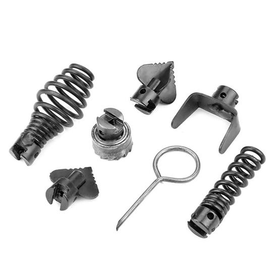 7Pcs/Set Pipeline Dredger Easy To Install Disassemble Drain Unclogger Set Drain Pipe Auger Efficient Pipe Cleaning Tool