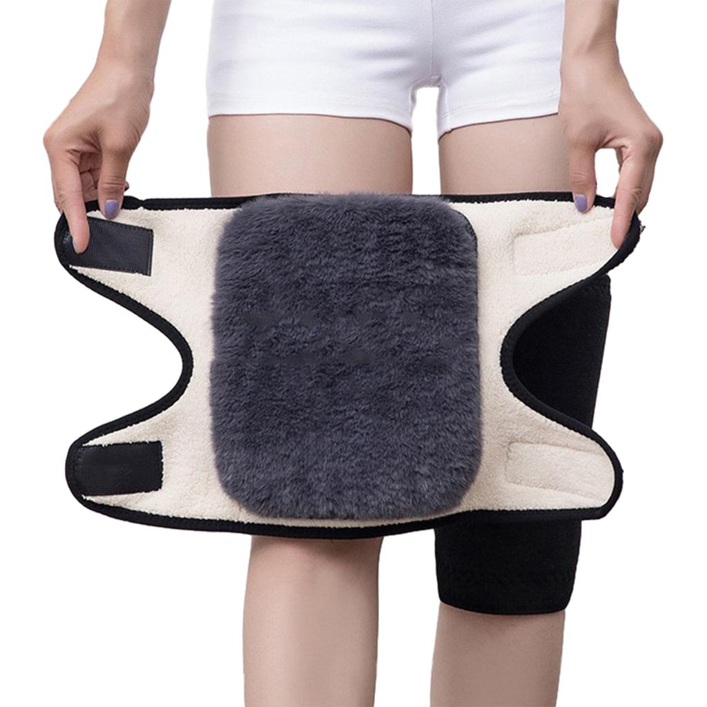 Velvets Widened Warming Knee Braces Breathable Thermal Knee Pad For Outdoor Indoor