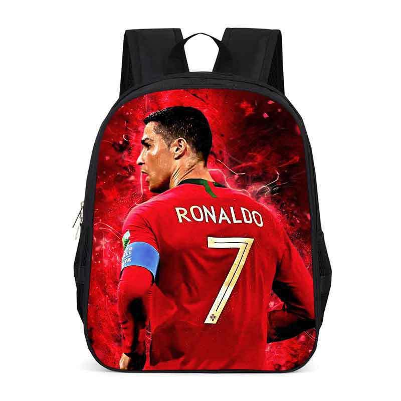 Zaino Scolastico per Bambini con Stampa Cristiano Ronaldo Neymar Leggero Design Ergonomico Studenti Elementari