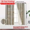 2D Flat Printing  2pcs Curated Shelf Pattern Chic Curtains Durable Polyester Curtains Decorations Ldeal for Living Room   Bedroom