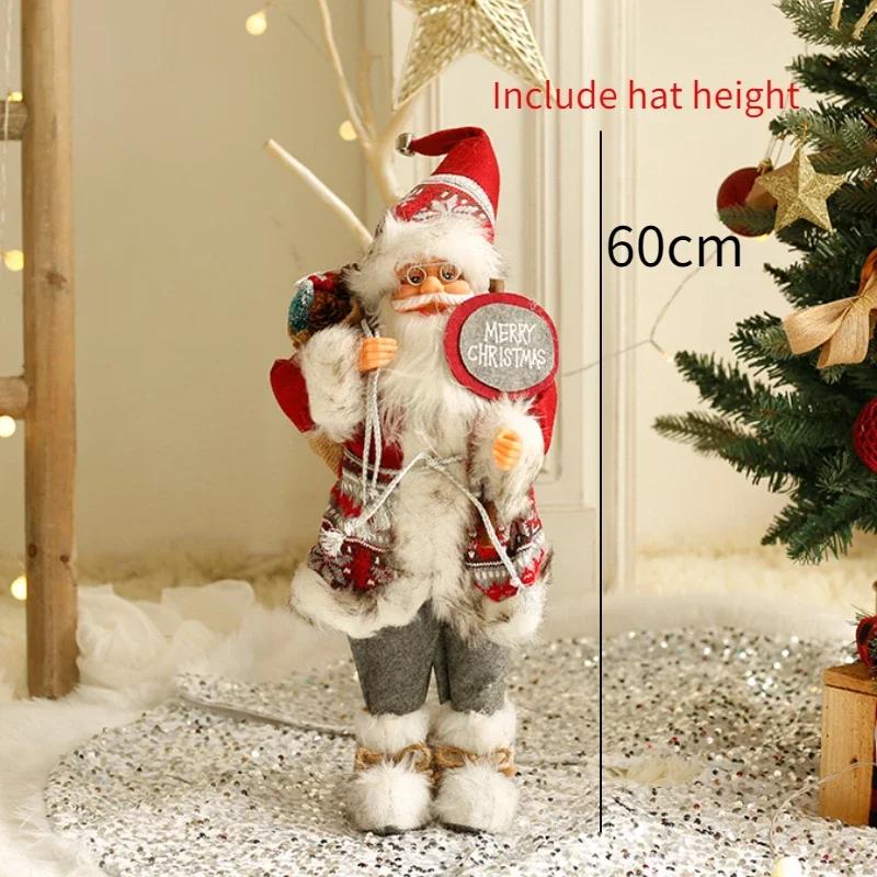 60 Cm Santa Claus Christmas Home Santa Claus Decoration Doll Scene Christmas Tree Decoration Creative Little Doll