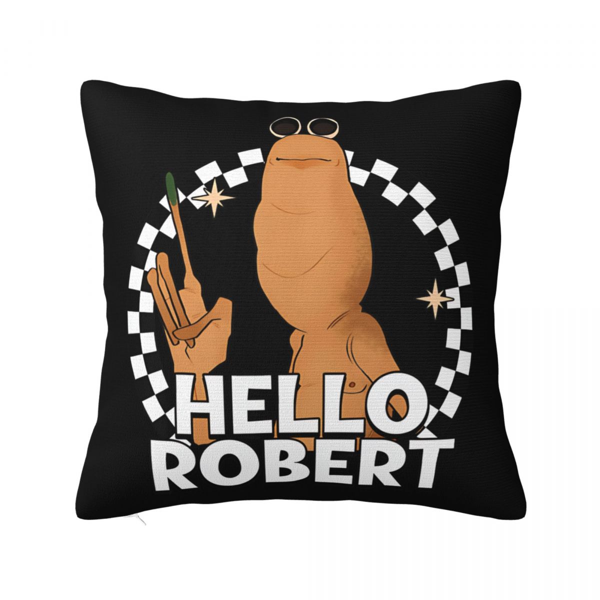 

Marcus The Worm Anatomy Pillow Covers Polyester Seat Cushion Case Creative Pillowcase 40*40 30cm x 30cm