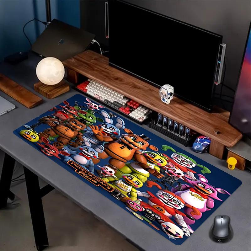 Five Nights At Freddy's Print Mouse Pad, Anti‑Slip Desktop Keyboard Mat, for PC Laptop Gaming Working Daily Use, Cool Festival Surprise Gift