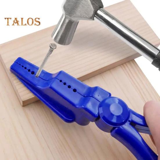 Pinza per chiodi con scanalature multiple Pinza di sicurezza per martellamento Impugnatura ergonomica Pinza porta chiodi per martellamento multifunzionale Morsetti