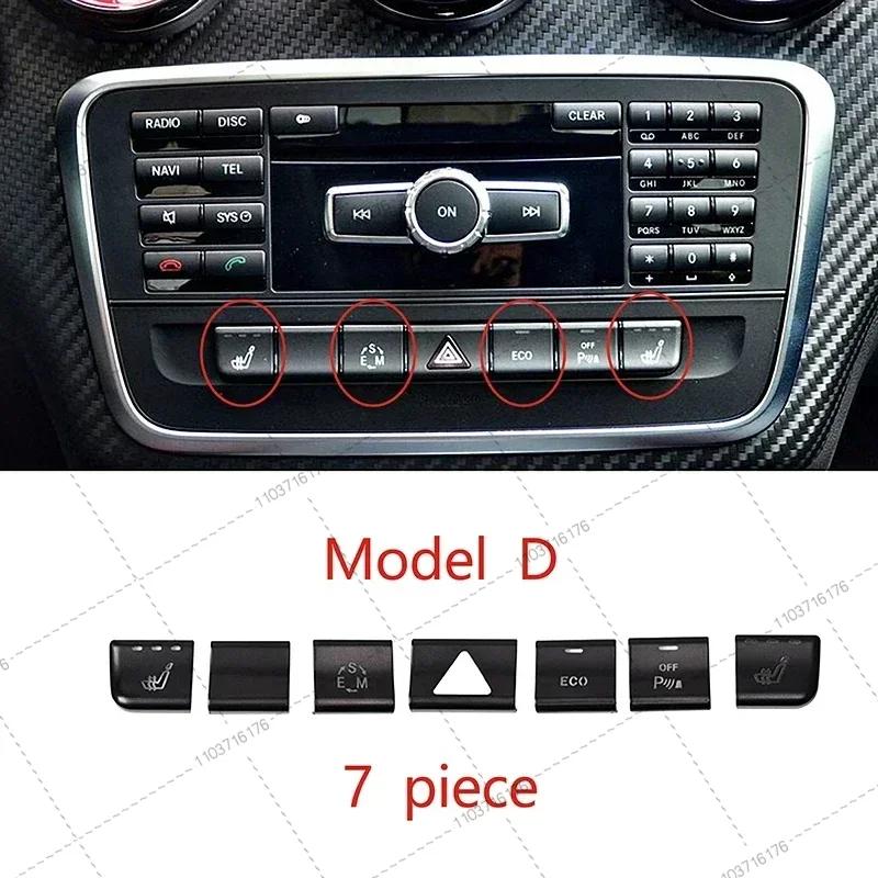 Air Conditioner Button Stickers for Mercedes Benz GLA X156 CLA C117 A Class B Class W176 2013-2017 Car Interior Accessories