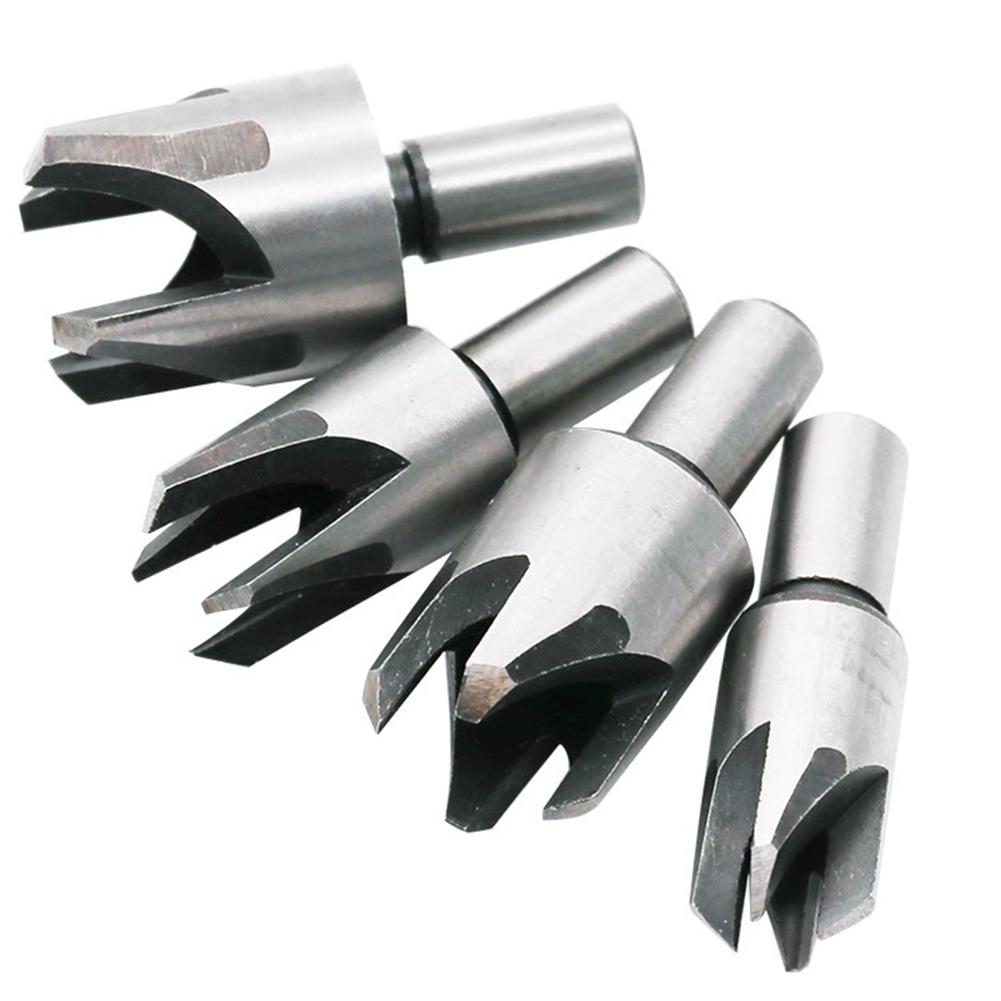 Claw-type Carbon Steel Woodworking Cork Drill Set Cork Knife Carpentry Drill Tools 4PCS/Set