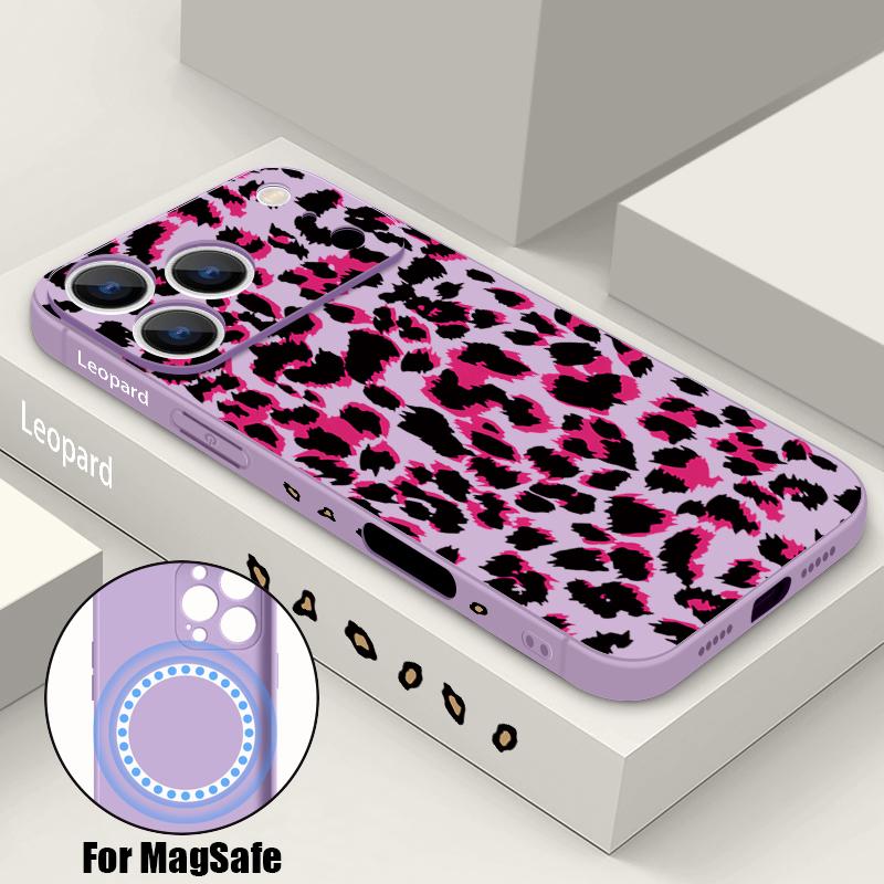 For iPhone 17 Pro Max Case Pattern Magnetic For Magsafe Soft Cover For iPhone 16 15 14 13 Pro Max 17E 16E