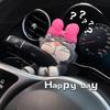 Cute Plush Kitten Car Ornaments Auto Interior Easy Installation Decorative Embellishments Plush Toys Personalized Auto Interior