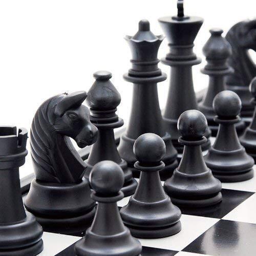 RSINC  Folding Smooth Surface Magnetic Chess Board Black and White Set Magnetic JL187260519775