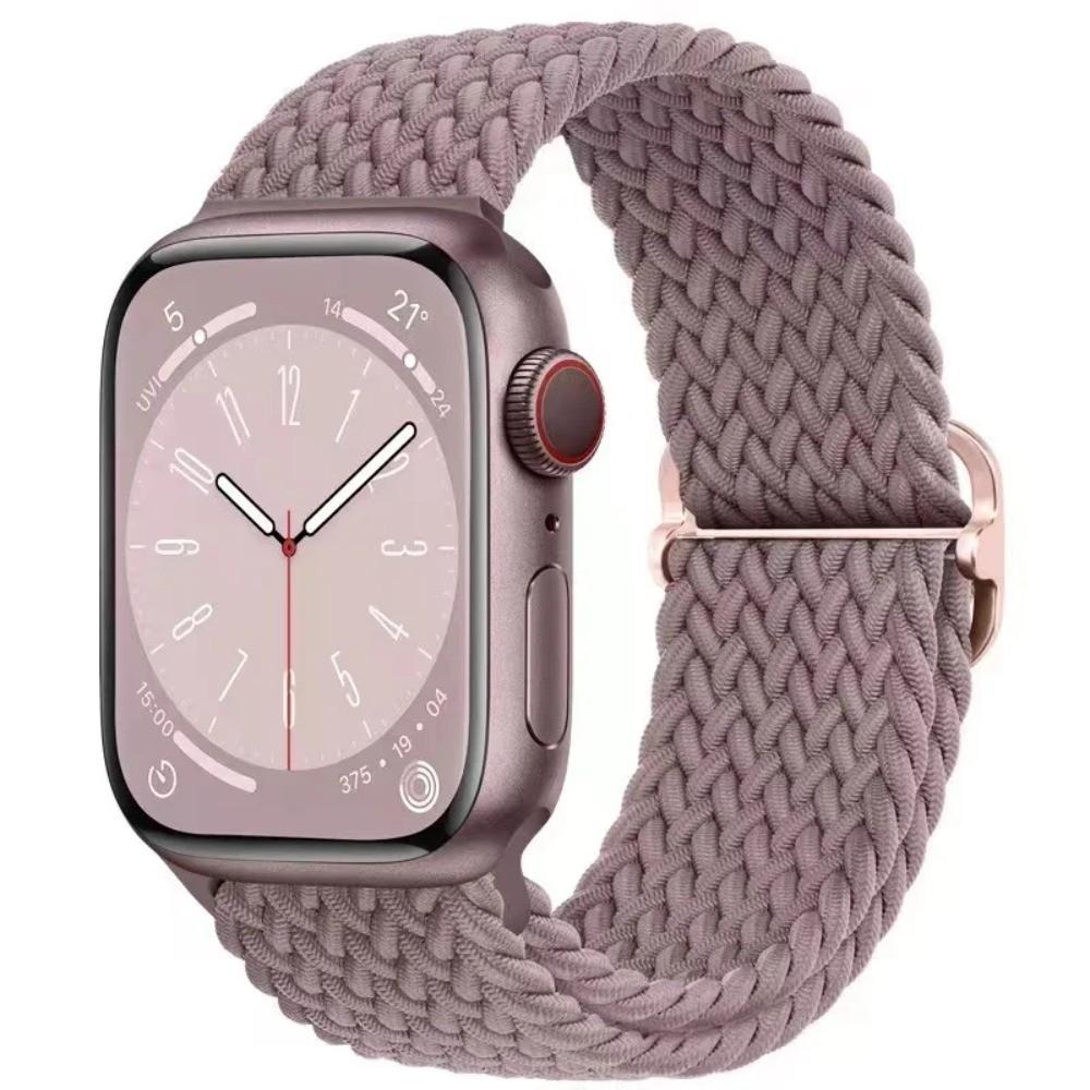 Braided Bracelet for Apple Watch Ultra 3 2 49mm 11 10 42/46mm Nylon Elastic Belt Bracelet for 9 8 7 41mm/45mm 6 5 4 SE3 40/44mm