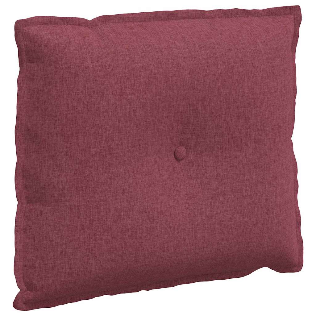 Back Cushion Burgundy Red 60 x 19 x 50 cm Fabric
