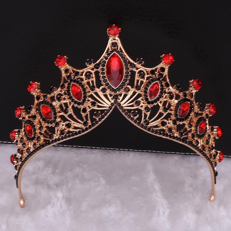 Bridal Crown Tiara Princess Birthday Rhinestone Crown Atmospheric Wedding Dress Accessories