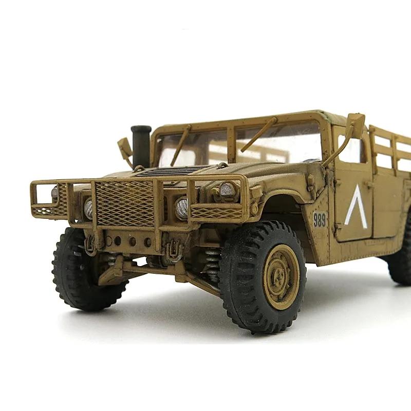 1/35 Vojenský nákladní automobil Hummer US Army Jeep HUM-V Komando Obrněný transportér vojska Montážní model Hračka