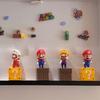 4Pcs/Set Super Mario Bros Figure Mario Wario Pvc Action Dolls With Question Block Bricks For Kids Fans Gift