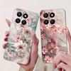 Weiche dünne transparente Silikonhülle für Huawei Honor 400 Smart Funda Honor X7D Katze Rose Blume Drache Mode Stoßfester Stoßfänger