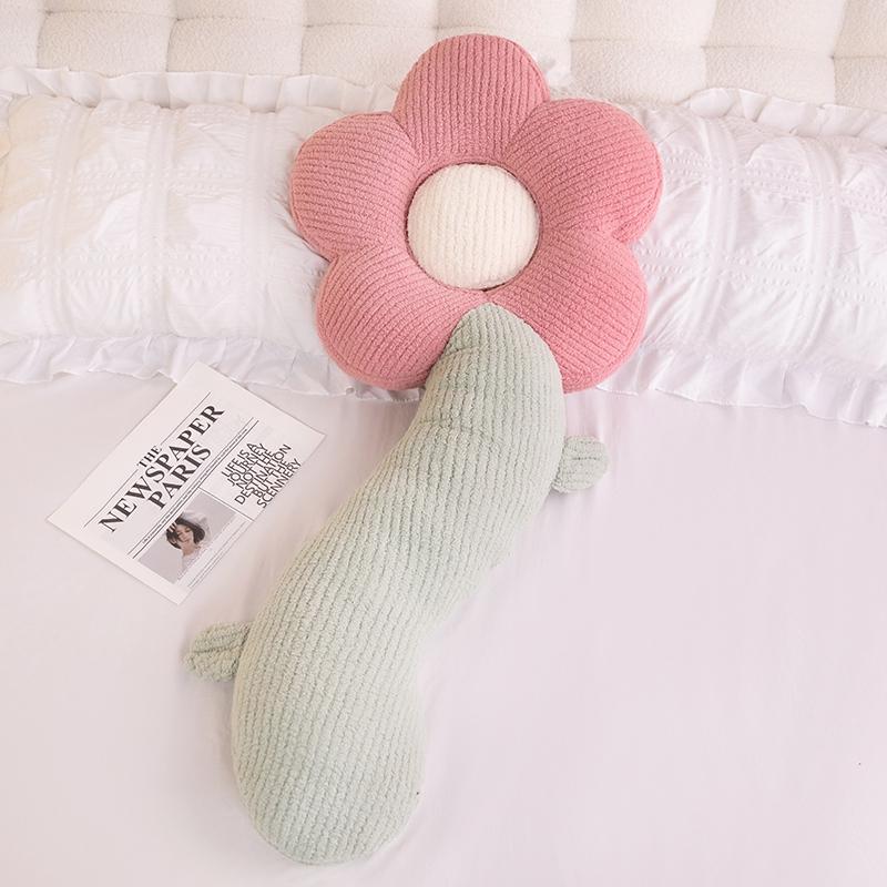 

120см Креативная Мягкая Длинная Подушка-Цветок Игрушки-Растения Подушка Плюшевая Набивная Диван Пол Дом Диванная Подушка Детям Девочкам Подарок 120cm розовый