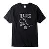 Summer Men's T-shirt Tops Quality 100% Cotton Cool Funny Dinosaur Design Printing O-neck Men Tshirt Cool T-shirt Male Tee Shirts