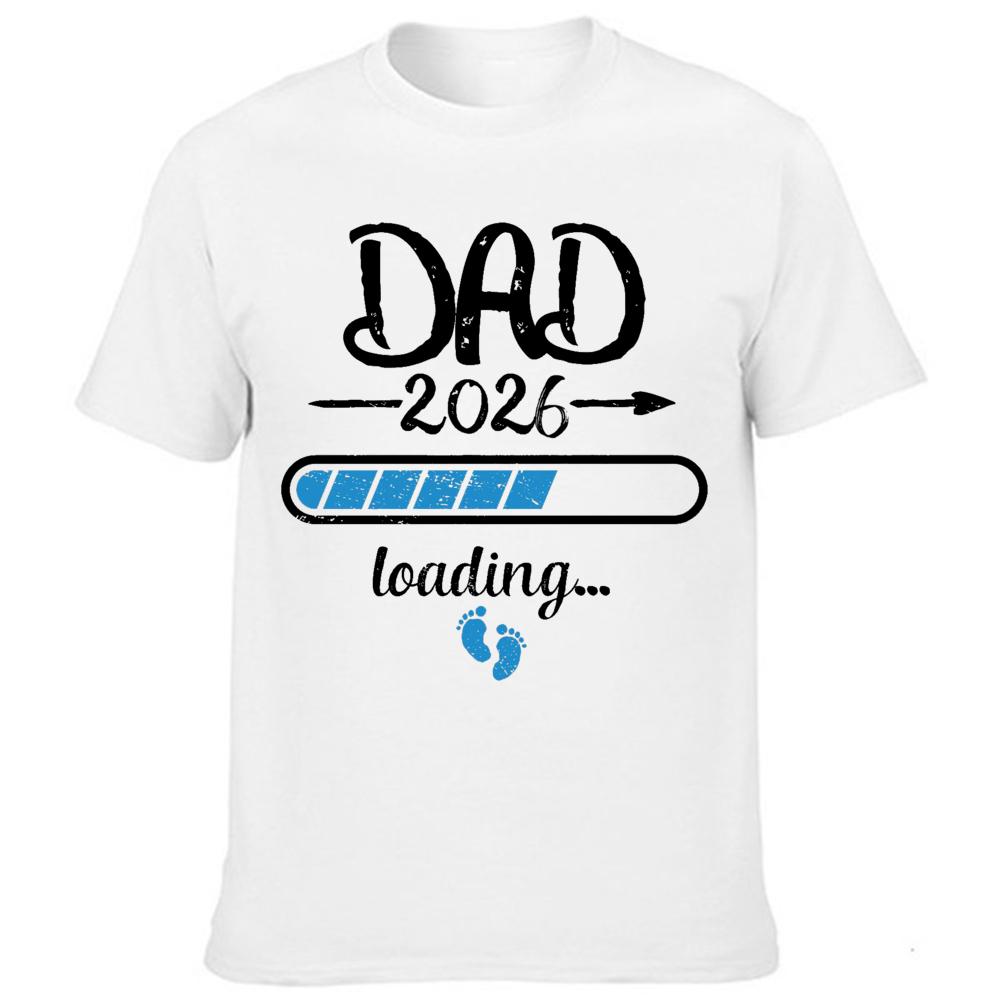 2026 New Cute Dad Mom Baby Print Couple Pregnant T Shirt Pregnancy Summer Short Sleeved Harajuku Streetwear Tops Tees