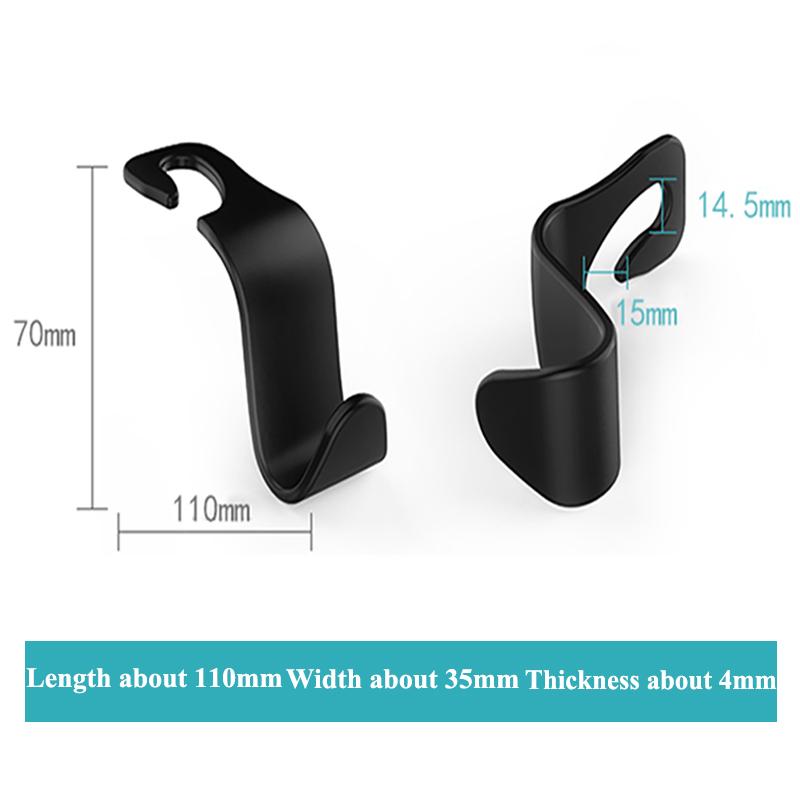 Car Seat Back Hook Interior Accessories Multifunctional Hanging Holder Auto Bag Storage Hanger for Universal Automobile