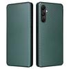 For Samsung Galaxy A05s 4G Case Carbon Fiber Texture PU Leather Phone Shell with Card Slot