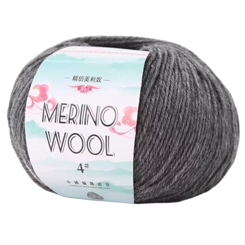 Soft Worsted Weight Yarn Wool Yarn Hand Knitting Yarn 1.76oz/Roll For Knitting Rugs Sweaters Scarves Hat Gloves