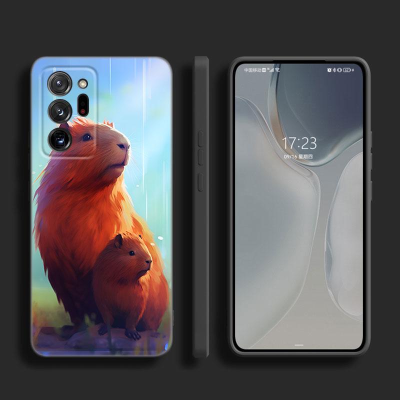 Cute Cartoon Capybara Phone Case For Samsung M30 M31 S Note 10 20 M04 M13 M32 M14 M23 M33 M34 M42 M52 M53 M54 5G M11 M12 M21 M22